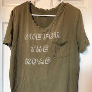 Olive graphic tee